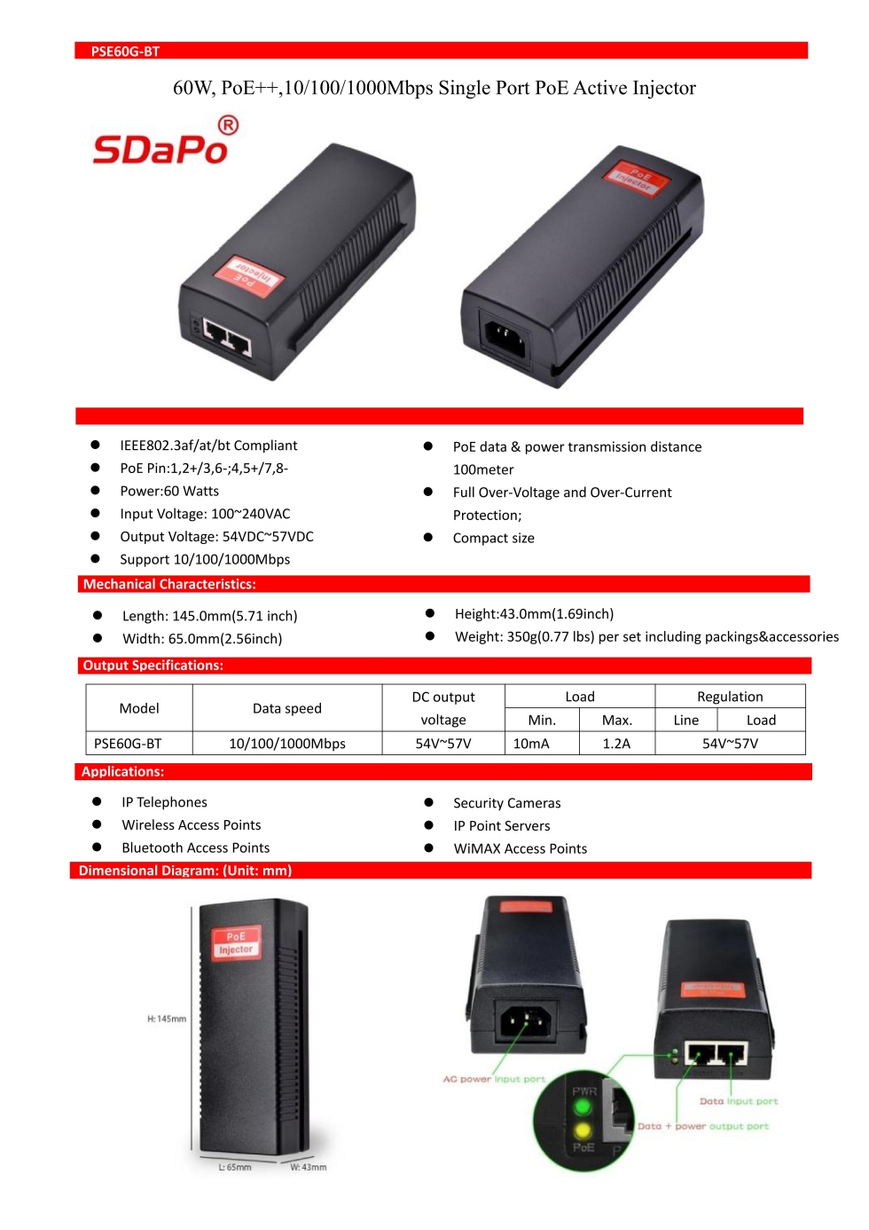 PSE60G-BT Datasheet 20260116_01 PSE60G-BT Datasheet 20260116_01