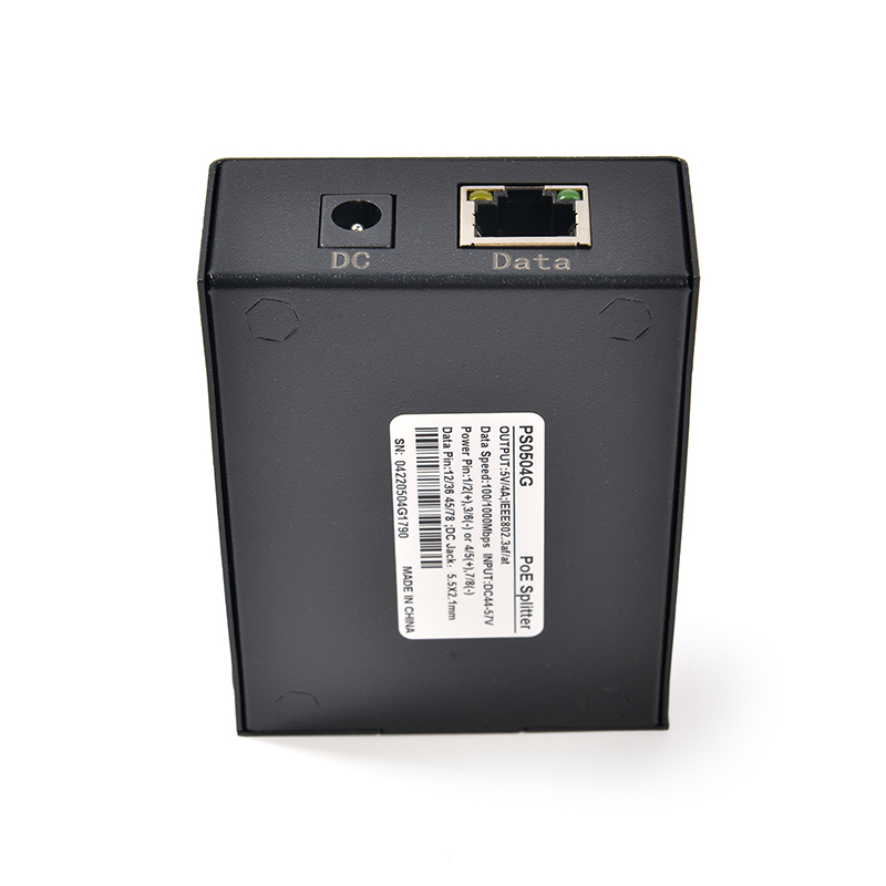 PS0504G Metal Shell Dual Output 5V 4A Gigabit Ethernet PoE Splitter