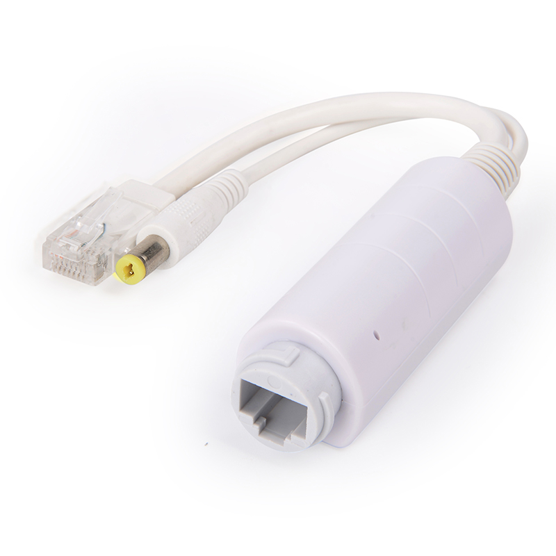 FS5712W 100Mbps 12V/1A Waterproof White PoE Splitter