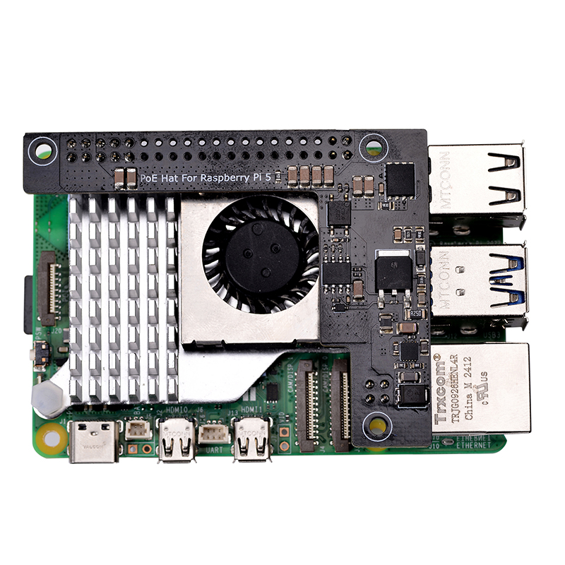 Raspberry Pi 5 PoE HAT 5V 4.5A PoE Board PD Module