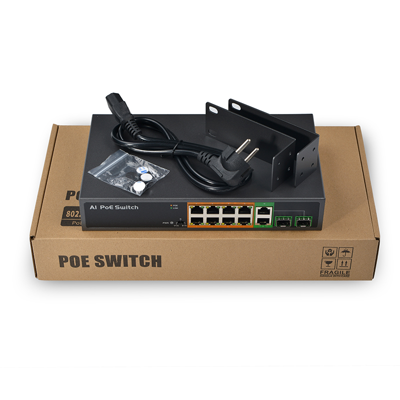 PSE1008GS-AI PSE0822FGCD-AI 8 Port PoE Network Switch