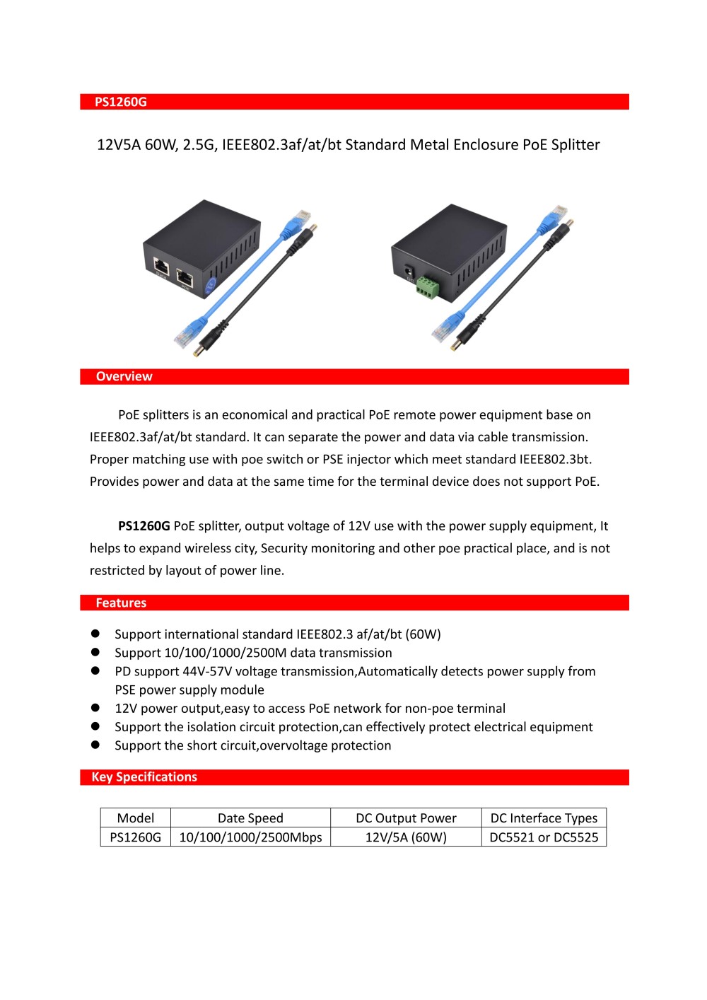 PS1260G Datasheet 20260326_01