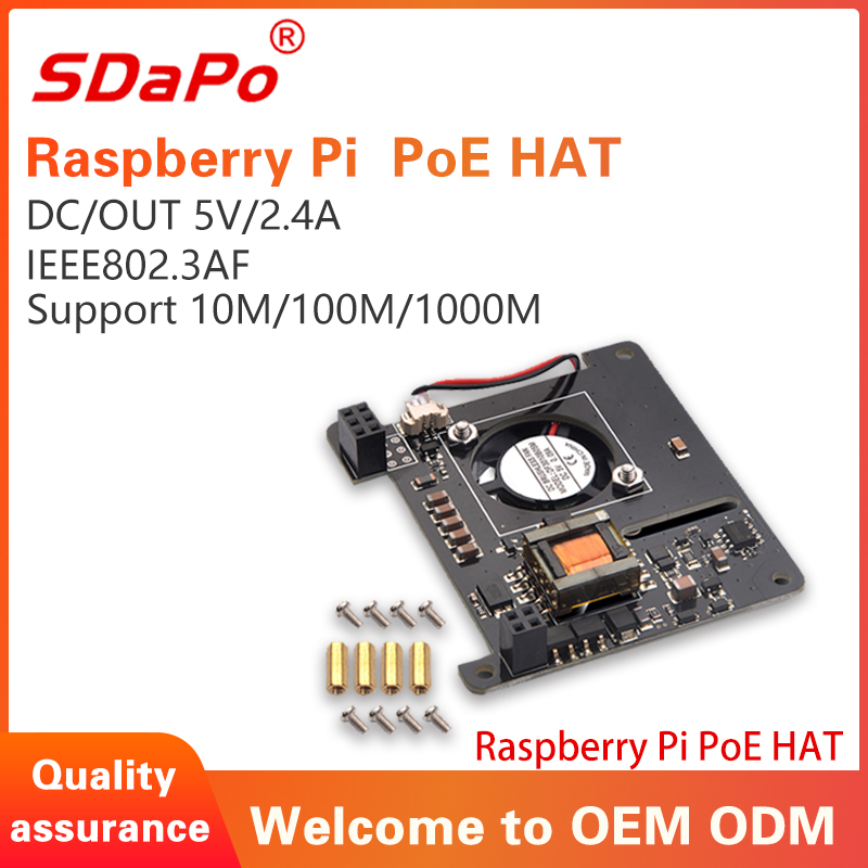 Raspberry Pi PoE HAT 5V 2.5A PoE PD Module