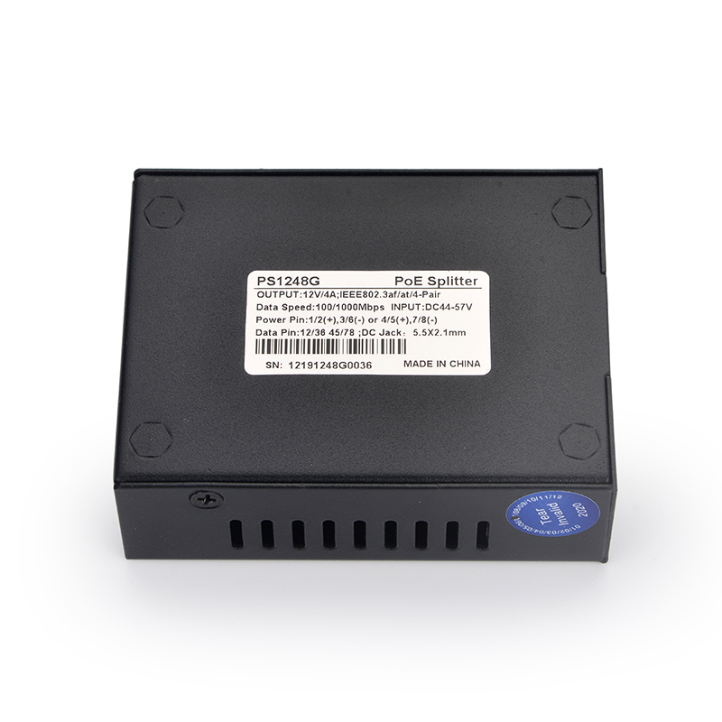 PS1248G 12V 4A 48W Gigabit Ethernet PoE Splitter