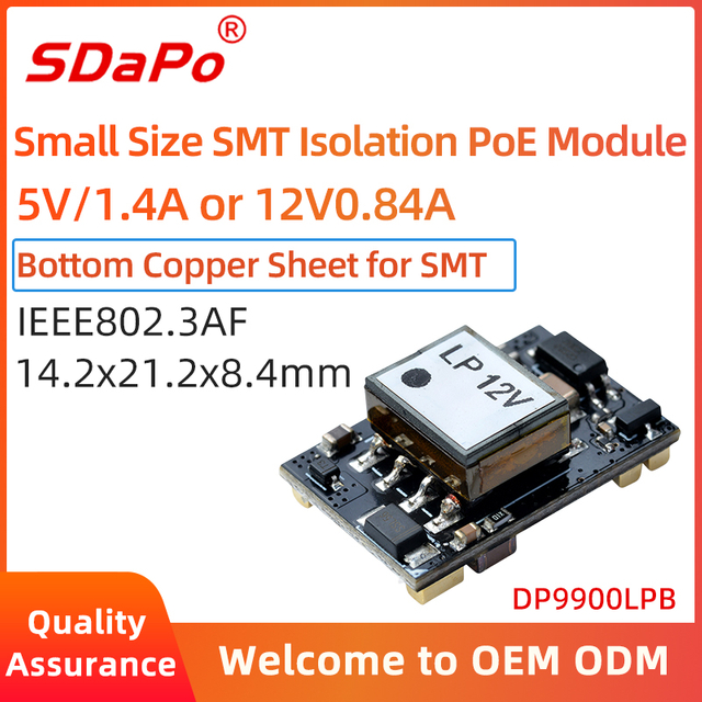 DP9900LPB 48V To 5V 12V PoE PD Module