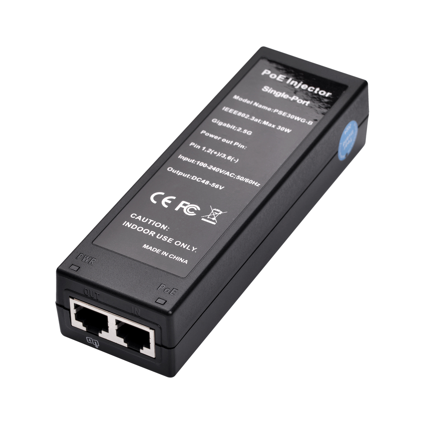 PSE30WG-B Gigabit 30W PoE Injectors