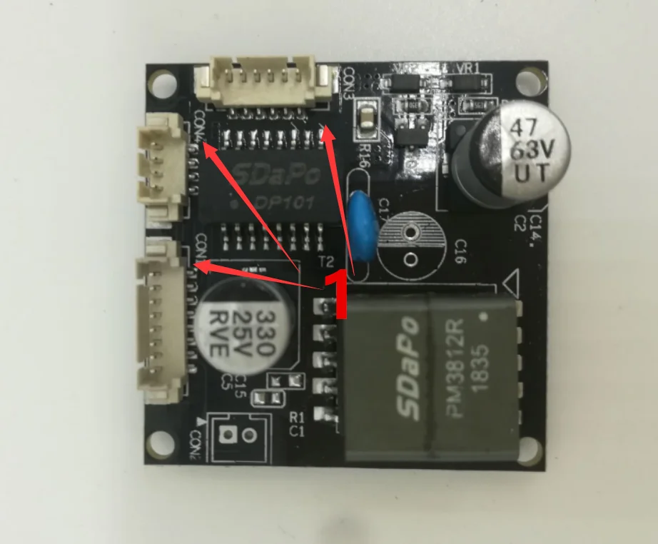 SDAPO PM3812R V2.0 PD poe ip camera module 48V to 12V1A poe module