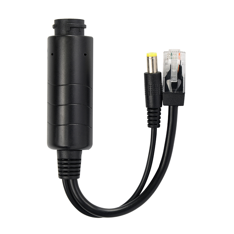 FS5712B 100Mbps 12V/1A Waterproof Black PoE Splitter