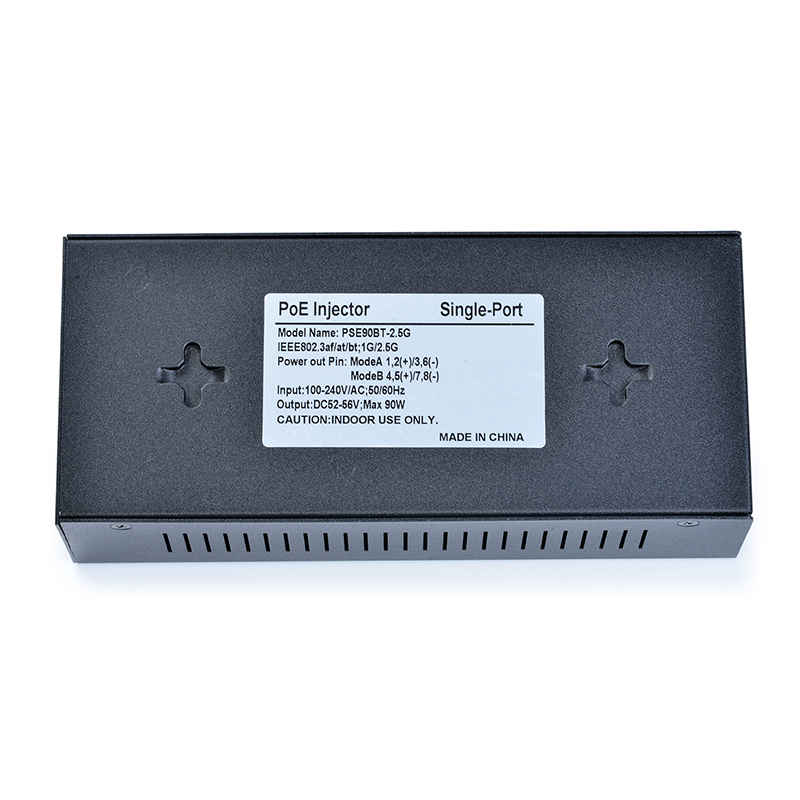 PSE90BT-2.5G PoE++ 2.5Gbps Single Port 90W PoE Active Injectors