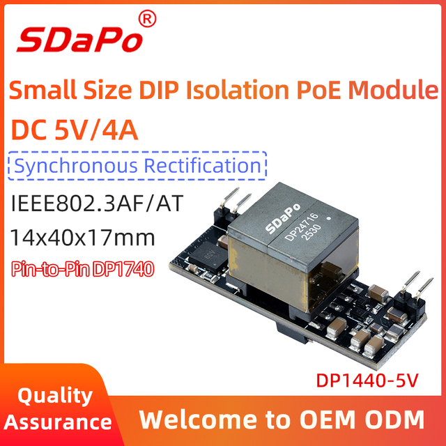 DP1440 5V4A 12V2A PoE Module PD Module