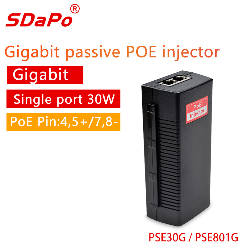 PSE30/PSE801 100Mbps 30W PoE Injector