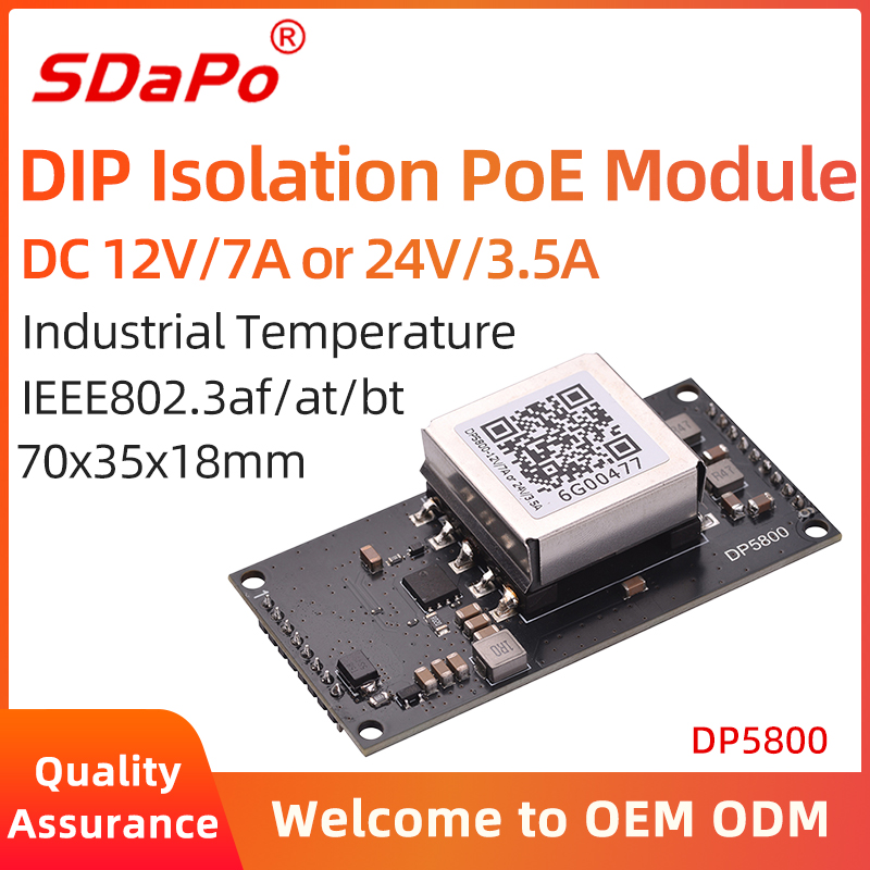 DP5800 PoE PD Mdoule 85W Isolated Type IEEE802.3bt PoE Module Board