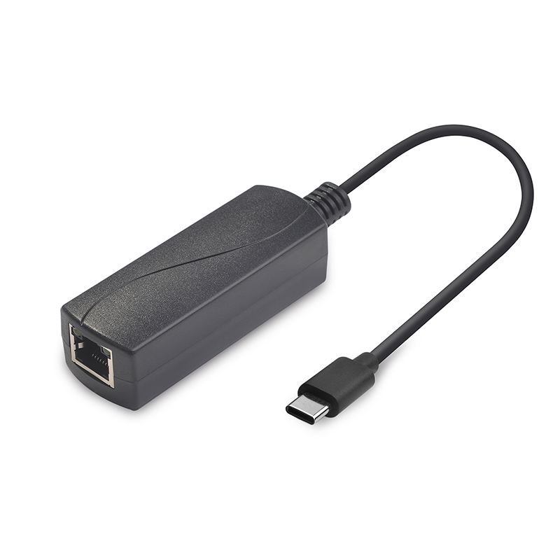 PoE to USB-C setup and network components