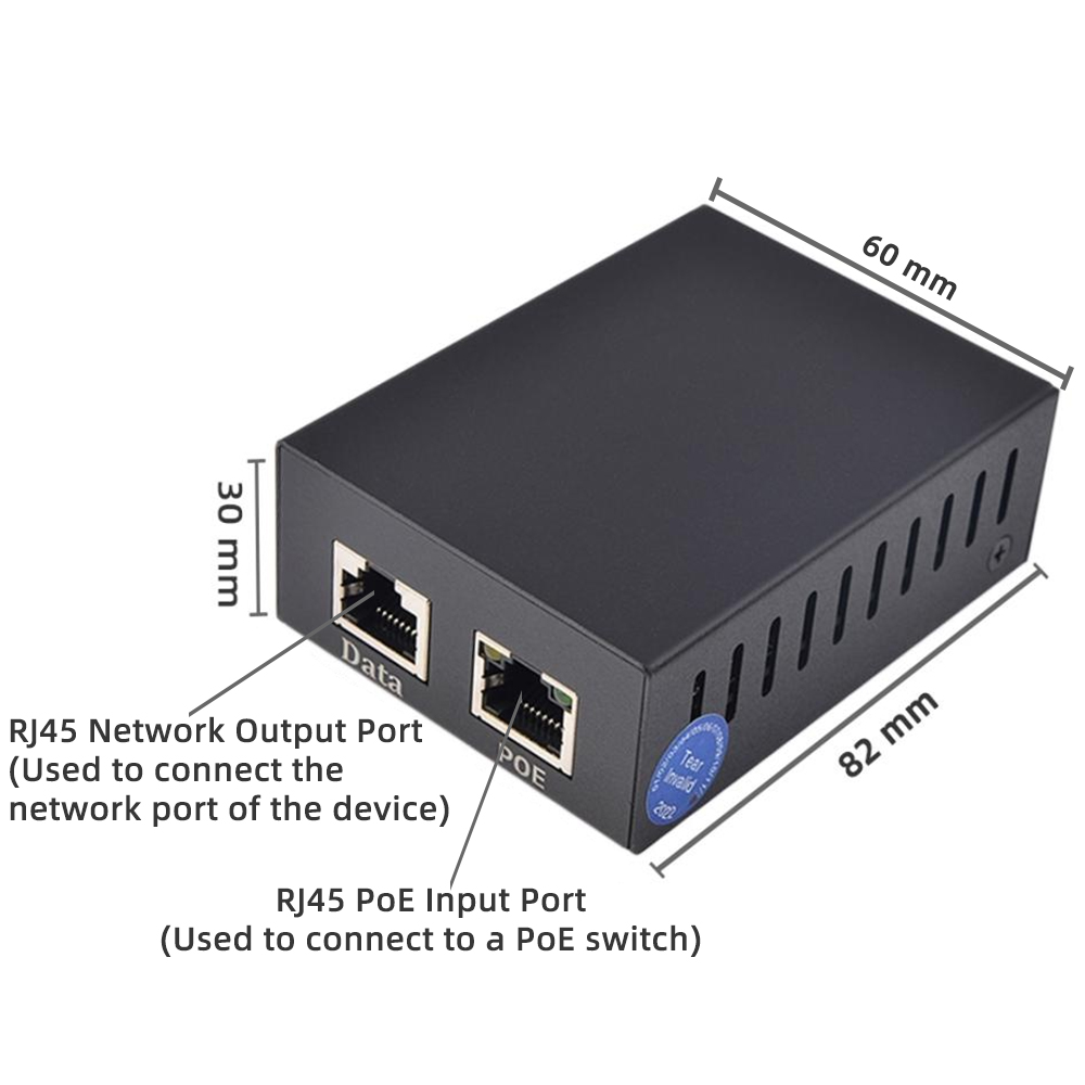 PS1260G 12V5A 60W 2.5G Gigabit Ethernet Active PoE Splitter